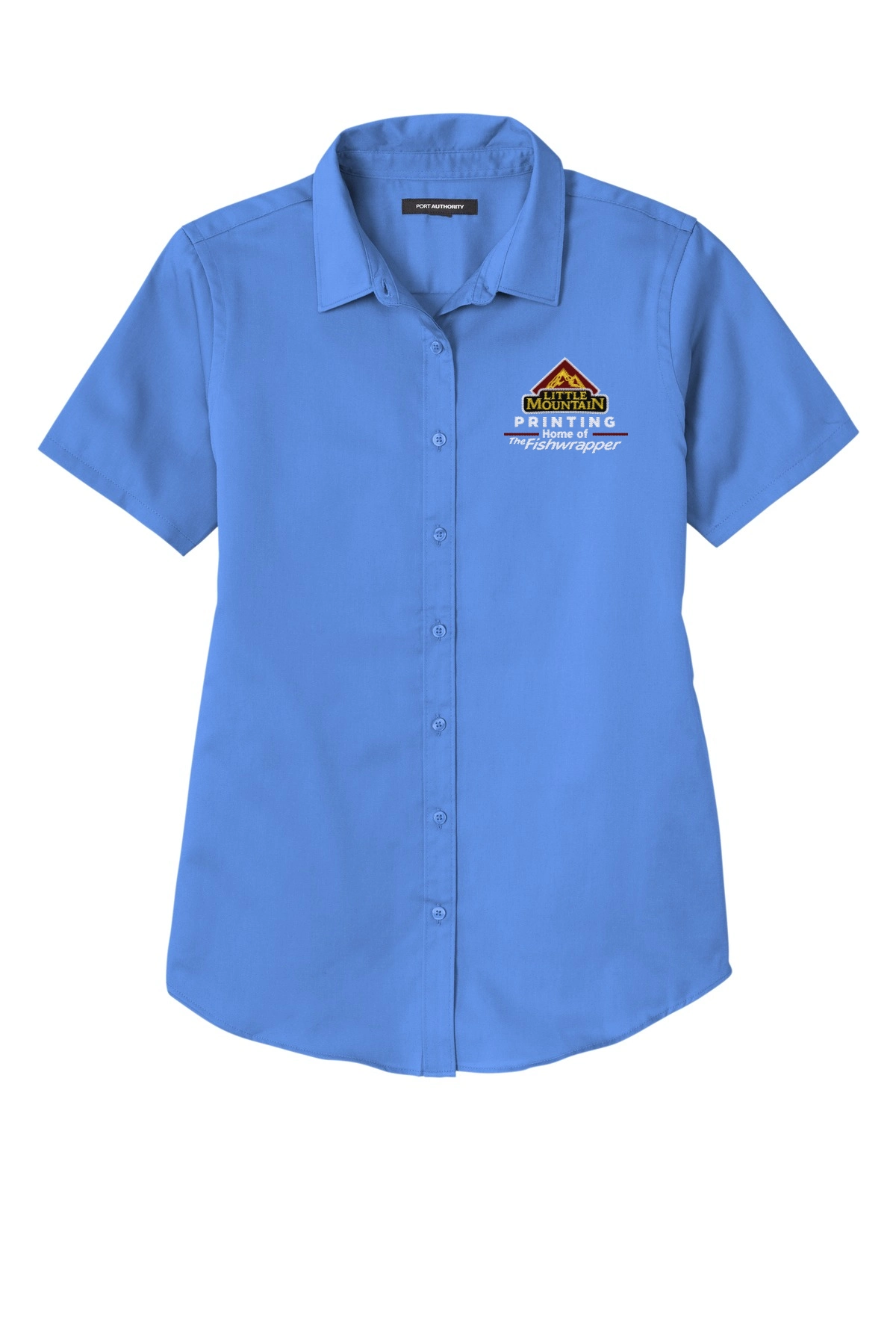 Variant Image for LW809 - Port Authority® Women's Short Sleeve SuperPro React ™ Twill Shirt - LMP - 3 Color - Maroon,White,Gold - Website Little Mountain Printing