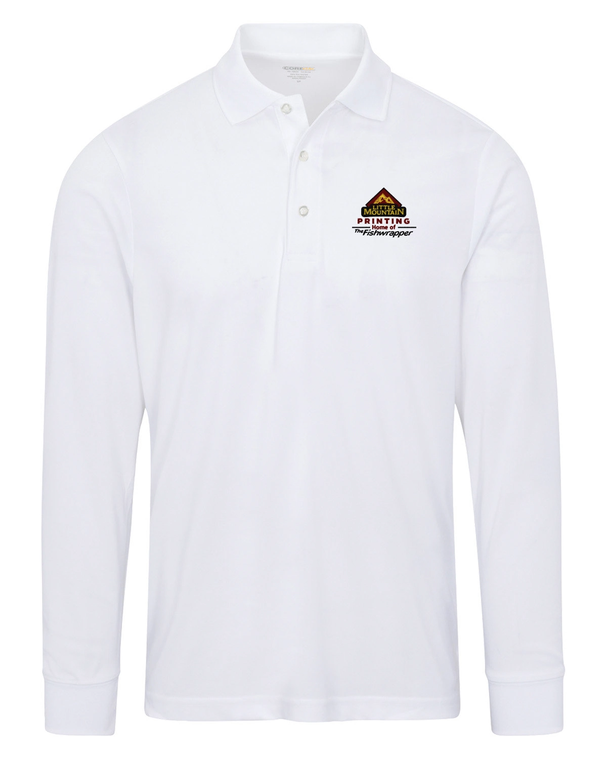 Variant Image for 88192 - CORE365 Men's Pinnacle Performance Long-Sleeve Piqué Polo - LMP - 3 Color - Maroon,Black,Gold - Website Little Mountain Printing