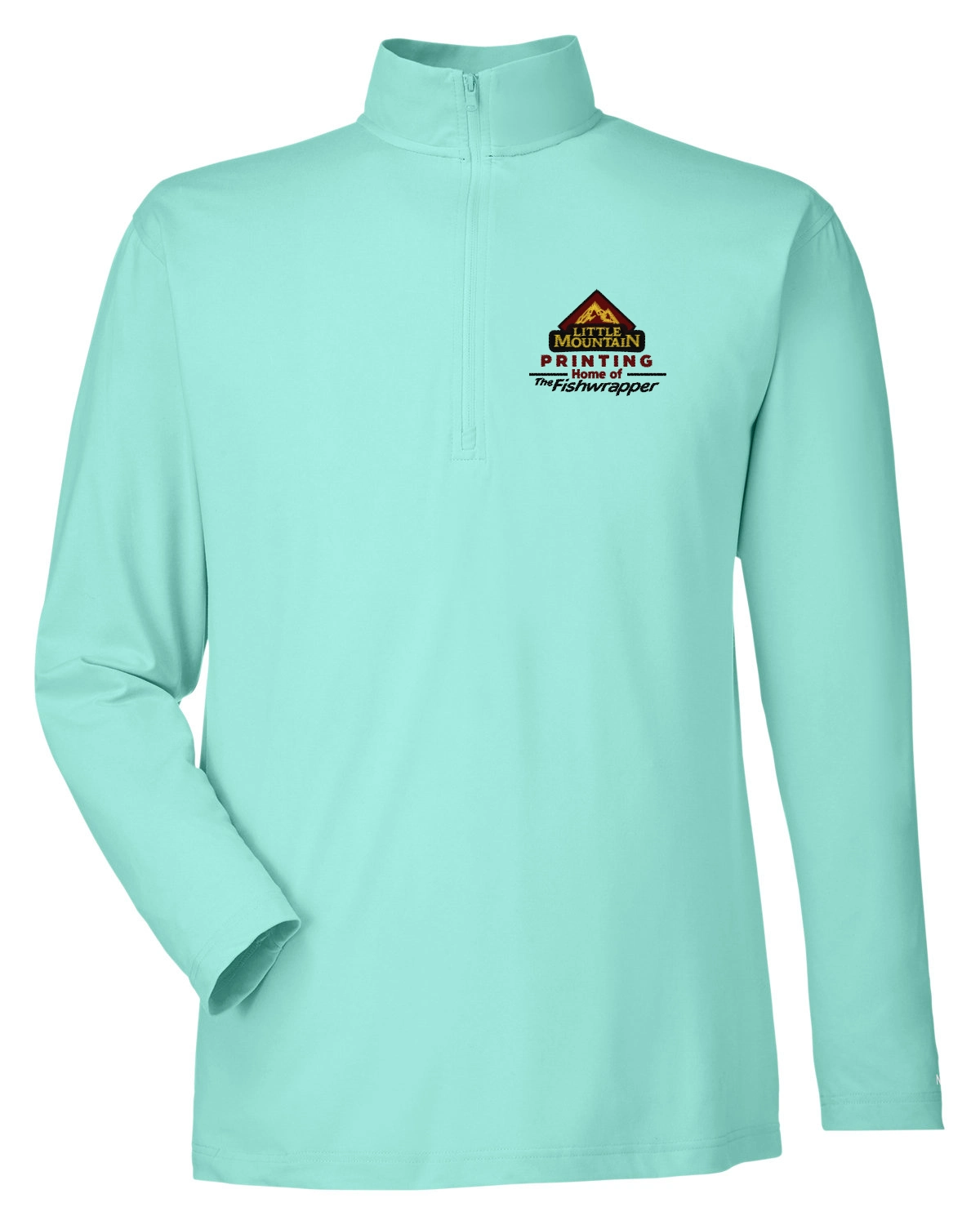 Variant Image for N17924 - Nautica Men's Saltwater Quarter-Zip Pullover - LMP - 3 Color - Maroon,Black,Gold - Website Little Mountain Printing