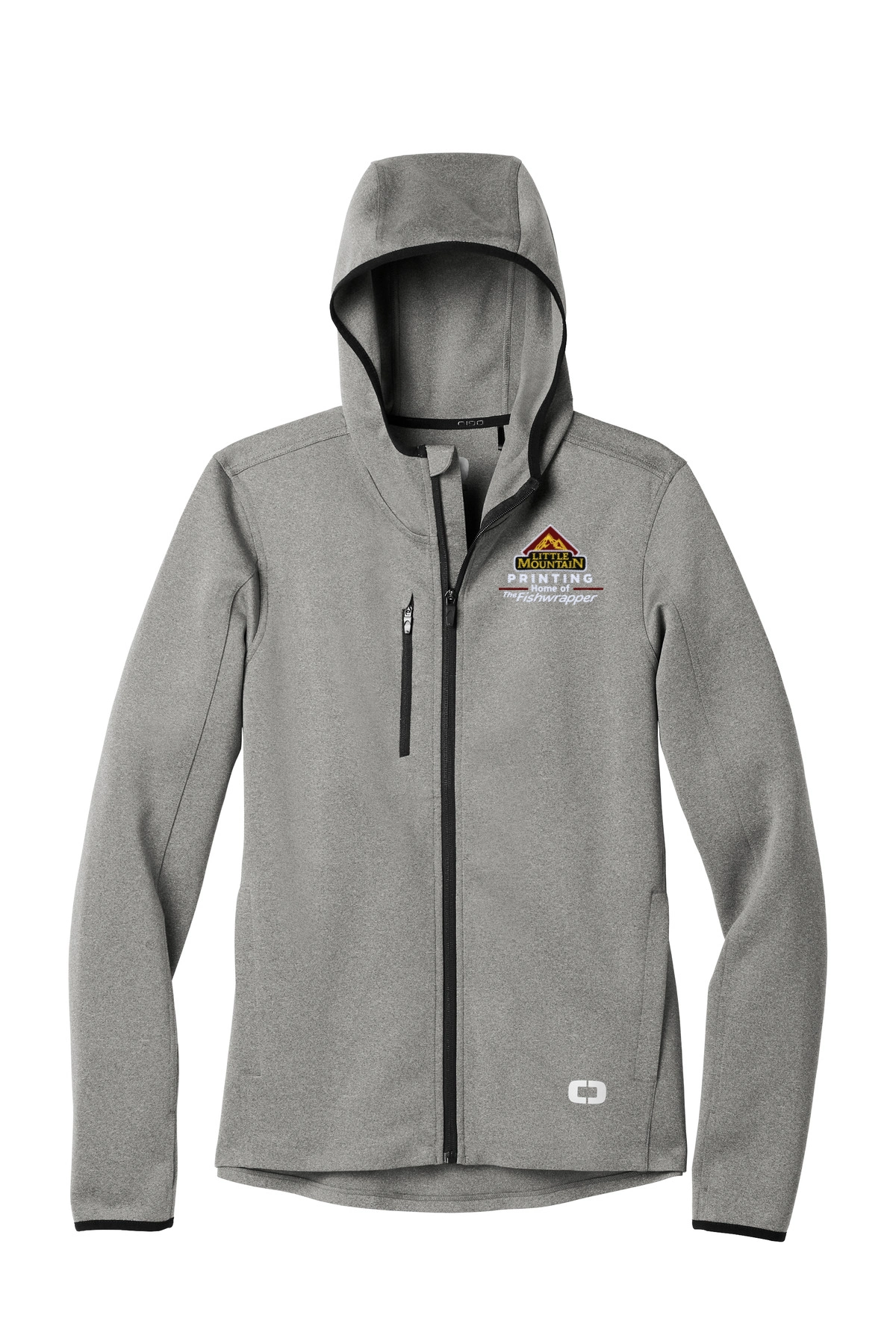 Variant Image for OE728 - OGIO ® ENDURANCE Stealth Full-Zip Jacket. - LMP - 3 Color - Maroon,White,Gold - Website Little Mountain Printing