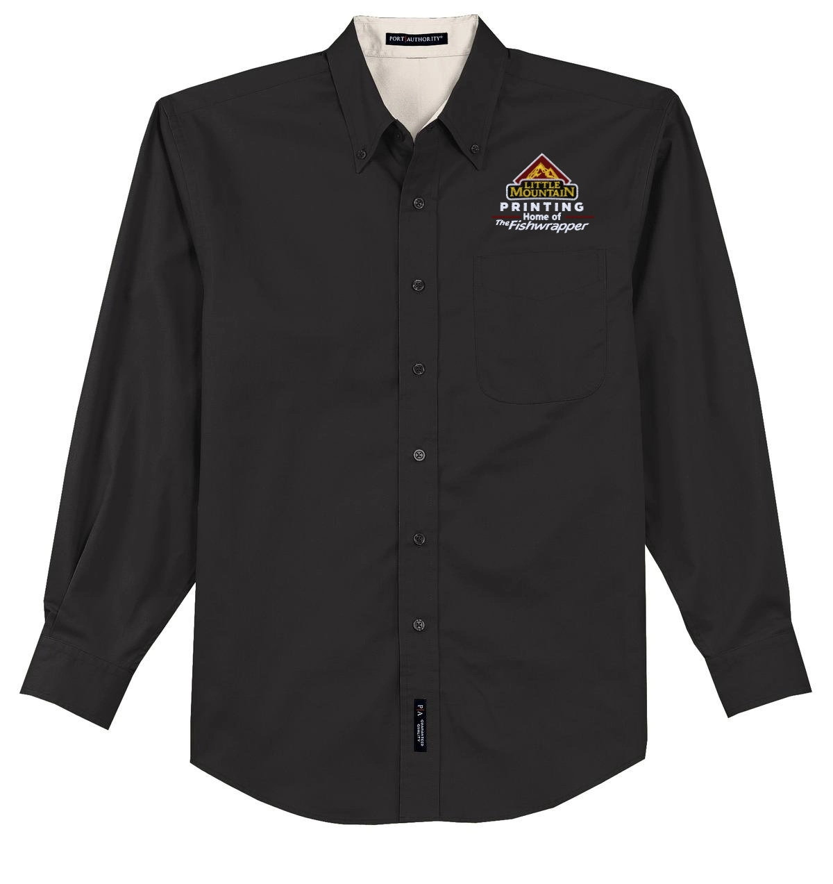 Variant Image for TLS608 - Port Authority® Tall Long Sleeve Easy Care Shirt - LMP - 3 Color - Maroon,White,Gold - Website Little Mountain Printing