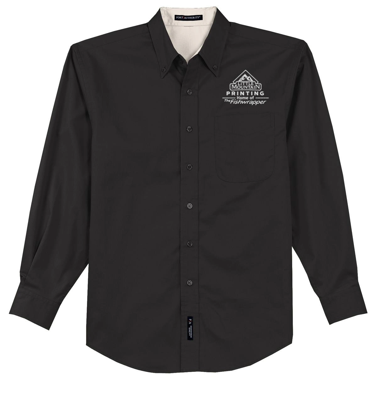 Variant Image for TLS608 - Port Authority® Tall Long Sleeve Easy Care Shirt - LMP - 1 Color - White - Website Little Mountain Printing