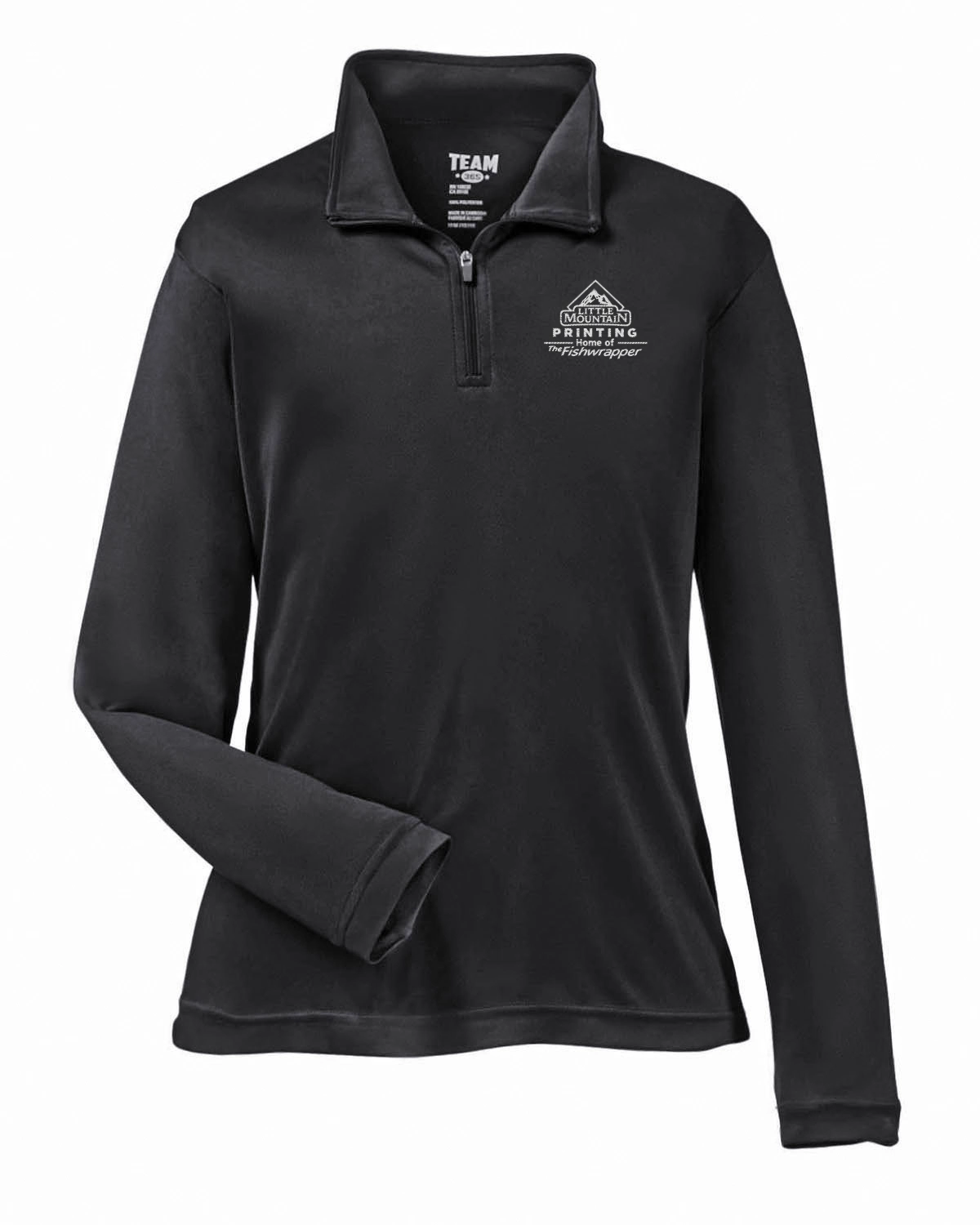 Variant Image for TT31Y - Team 365 Youth Zone Performance Quarter-Zip - LMP - 1 Color - White - Website Little Mountain Printing