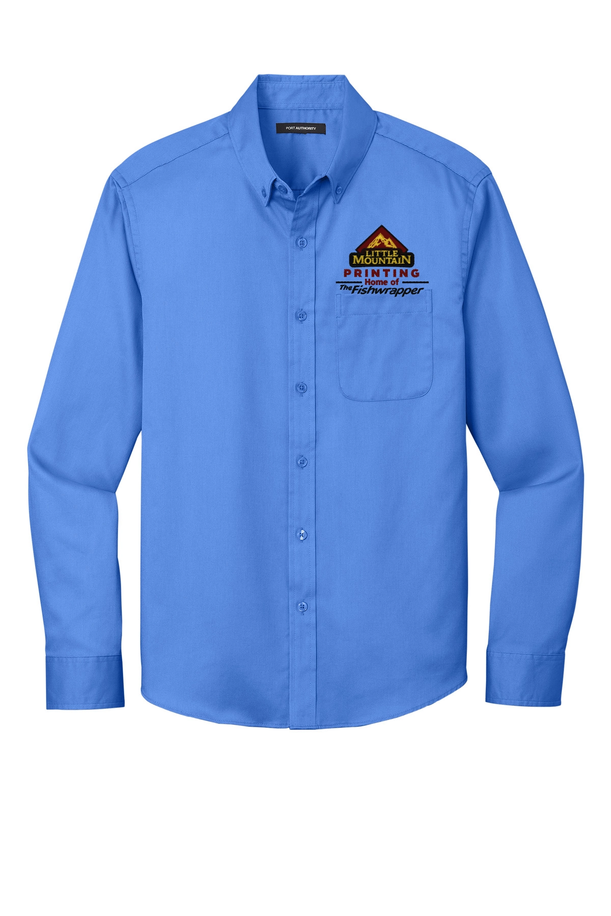 Variant Image for W808 - Port Authority® Long Sleeve SuperPro React™ Twill Shirt - LMP - 3 Color - Maroon,Black,Gold - Website Little Mountain Printing