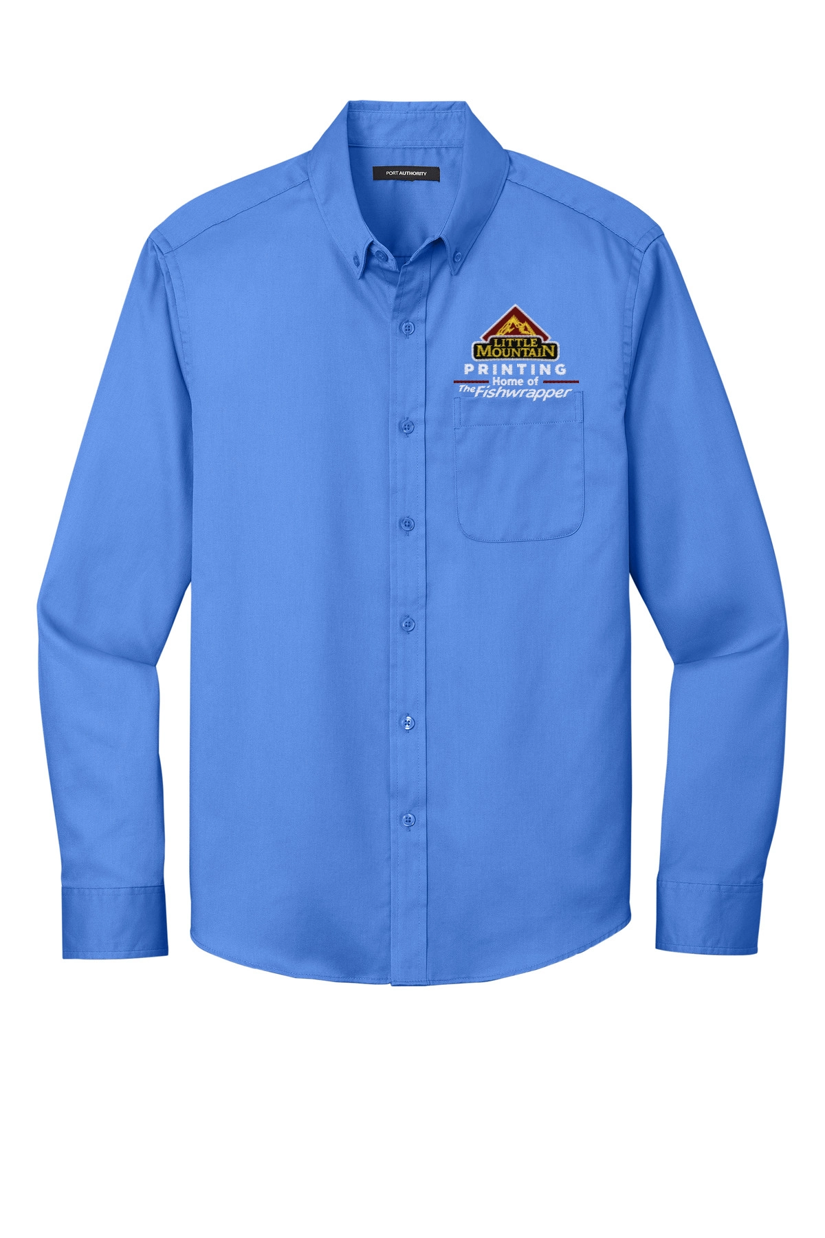 Variant Image for W808 - Port Authority® Long Sleeve SuperPro React™ Twill Shirt - LMP - 3 Color - Maroon,White,Gold - Website Little Mountain Printing