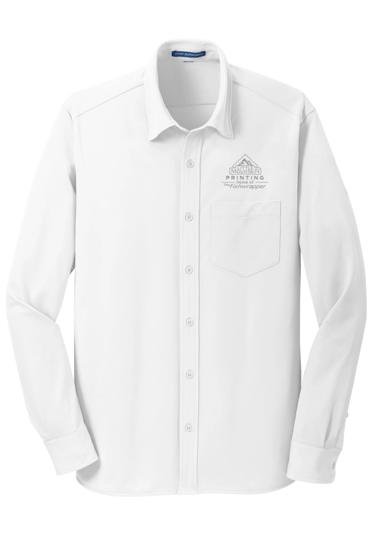 Variant Image for K570 - Port Authority® Dimension Knit Dress Shirt. - LMP - 1 Color - Two Tone - Website Little Mountain Printing