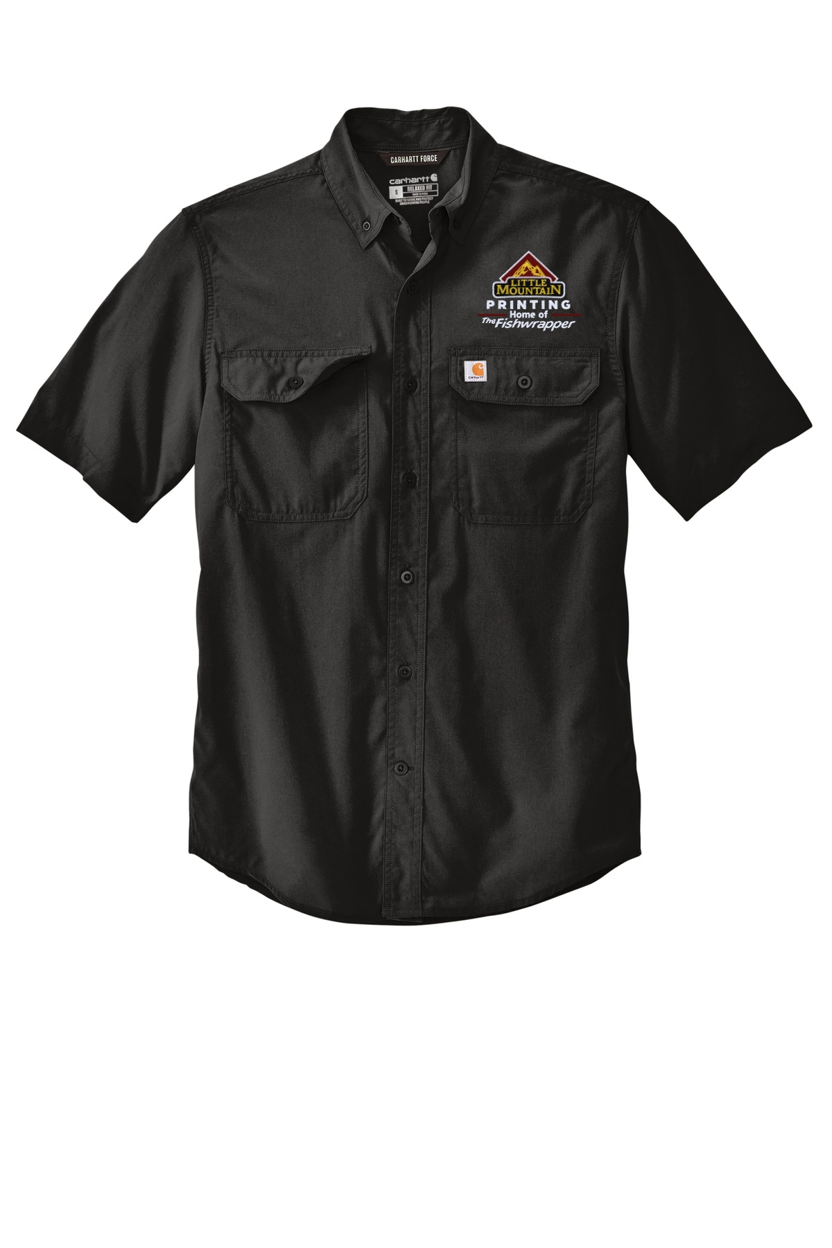 Variant Image for CT105292  - Carhartt Force® Solid Short Sleeve Shirt - LMP - 3 Color - Maroon,White,Gold - Website Little Mountain Printing