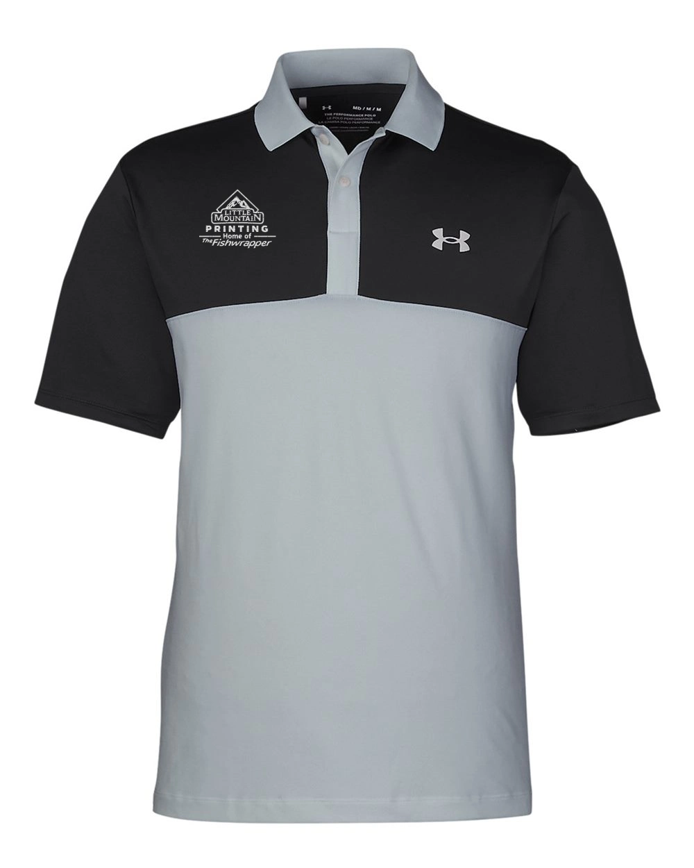 Variant Image for 1377375 - Under Armour Performance 3.0 Colorblock Polo - LMP - 1 Color - White - Website Little Mountain Printing
