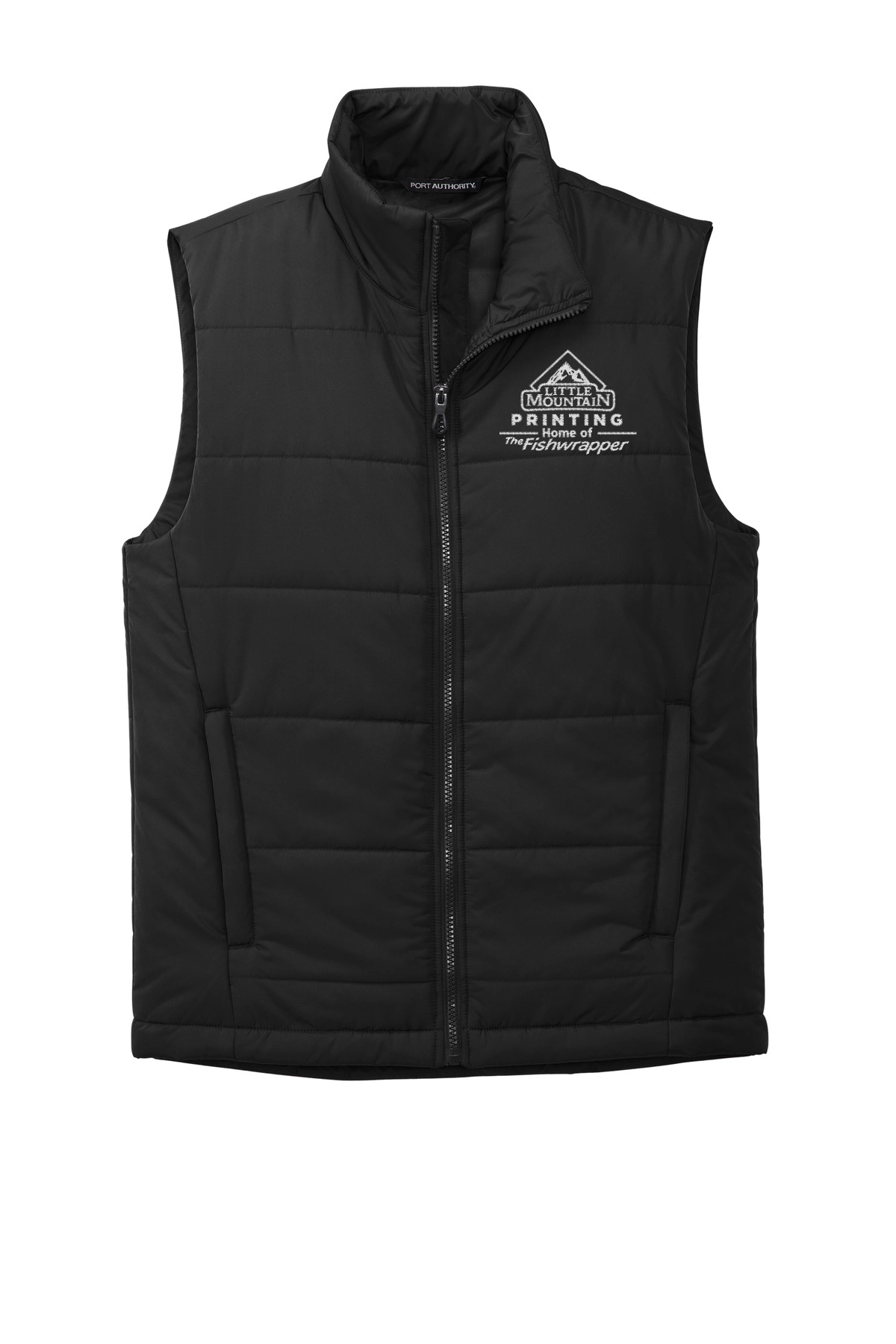 Variant Image for J853 - Port Authority® Puffer Vest - LMP - 1 Color - White - Website Little Mountain Printing