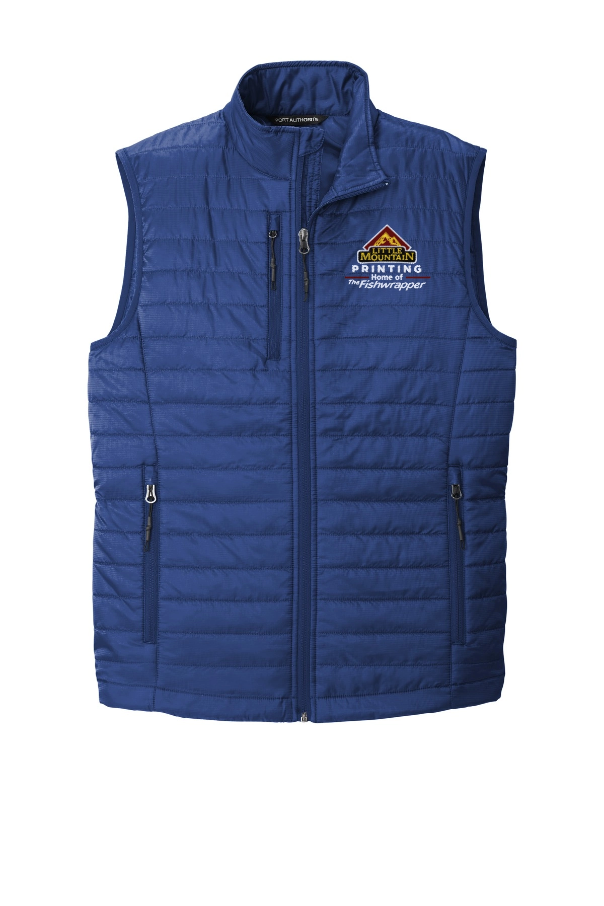 Variant Image for J851 - Port Authority® Packable Puffy Vest - LMP - 3 Color - Maroon,White,Gold - Website Little Mountain Printing