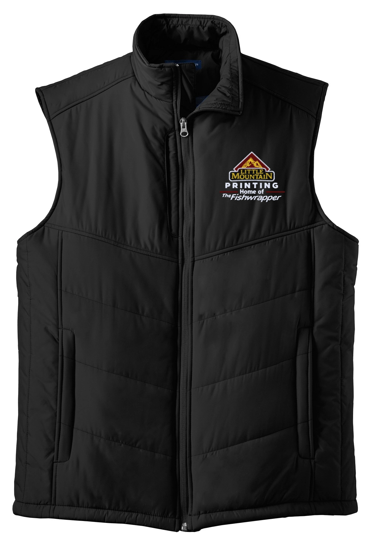 Variant Image for J709 - Port Authority® Puffy Vest - LMP - 3 Color - Maroon,White,Gold - Website Little Mountain Printing