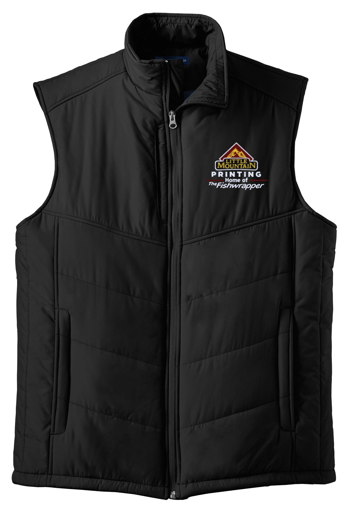 Variant Image for J709 - Port Authority® Puffy Vest - LMP - 3 Color - Maroon,White,Gold - Website Little Mountain Printing