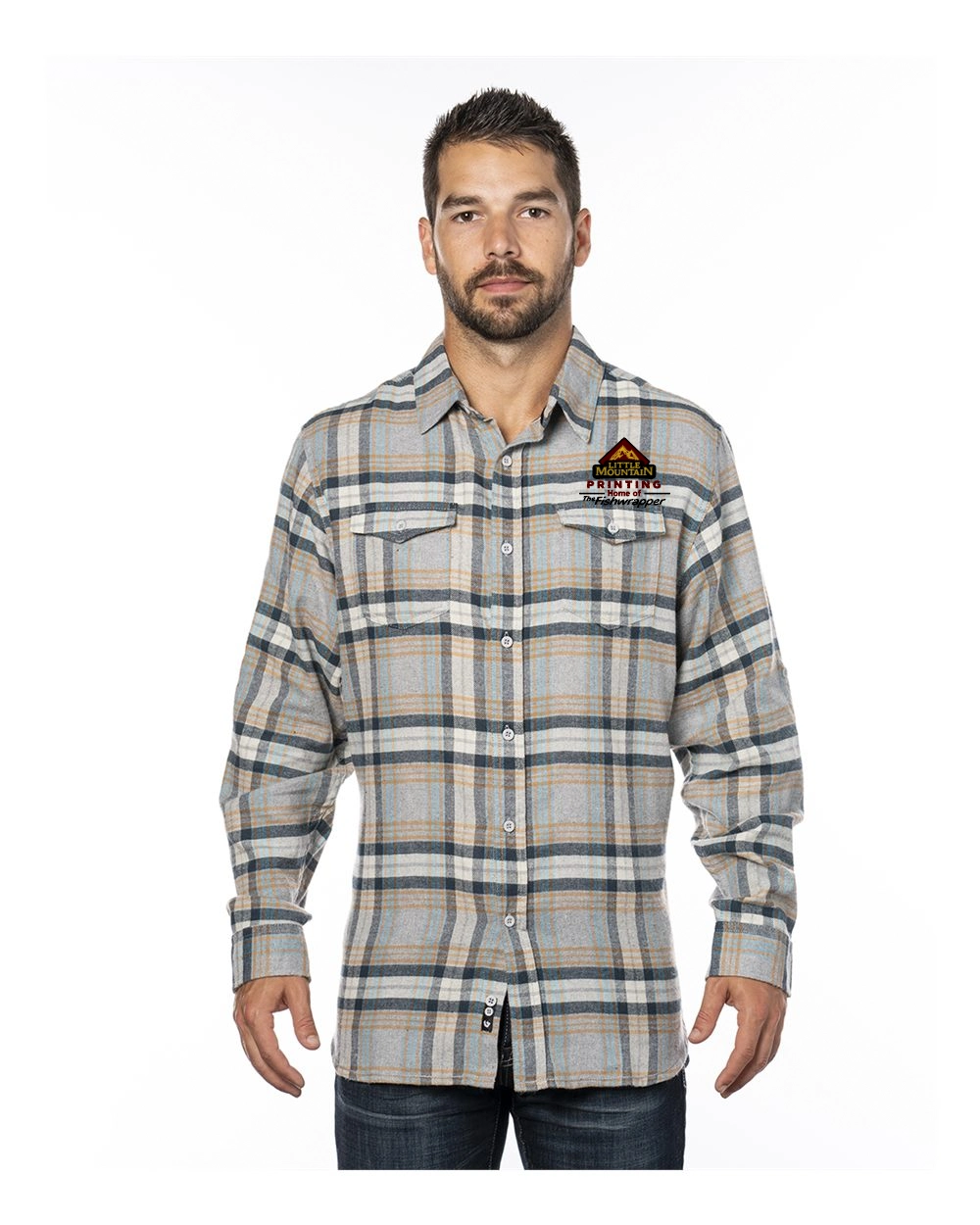 Variant Image for 8210 - Burnside Yarn-Dyed Flannel Shirt - LMP - 3 Color - Maroon,Black,Gold - Website Little Mountain Printing