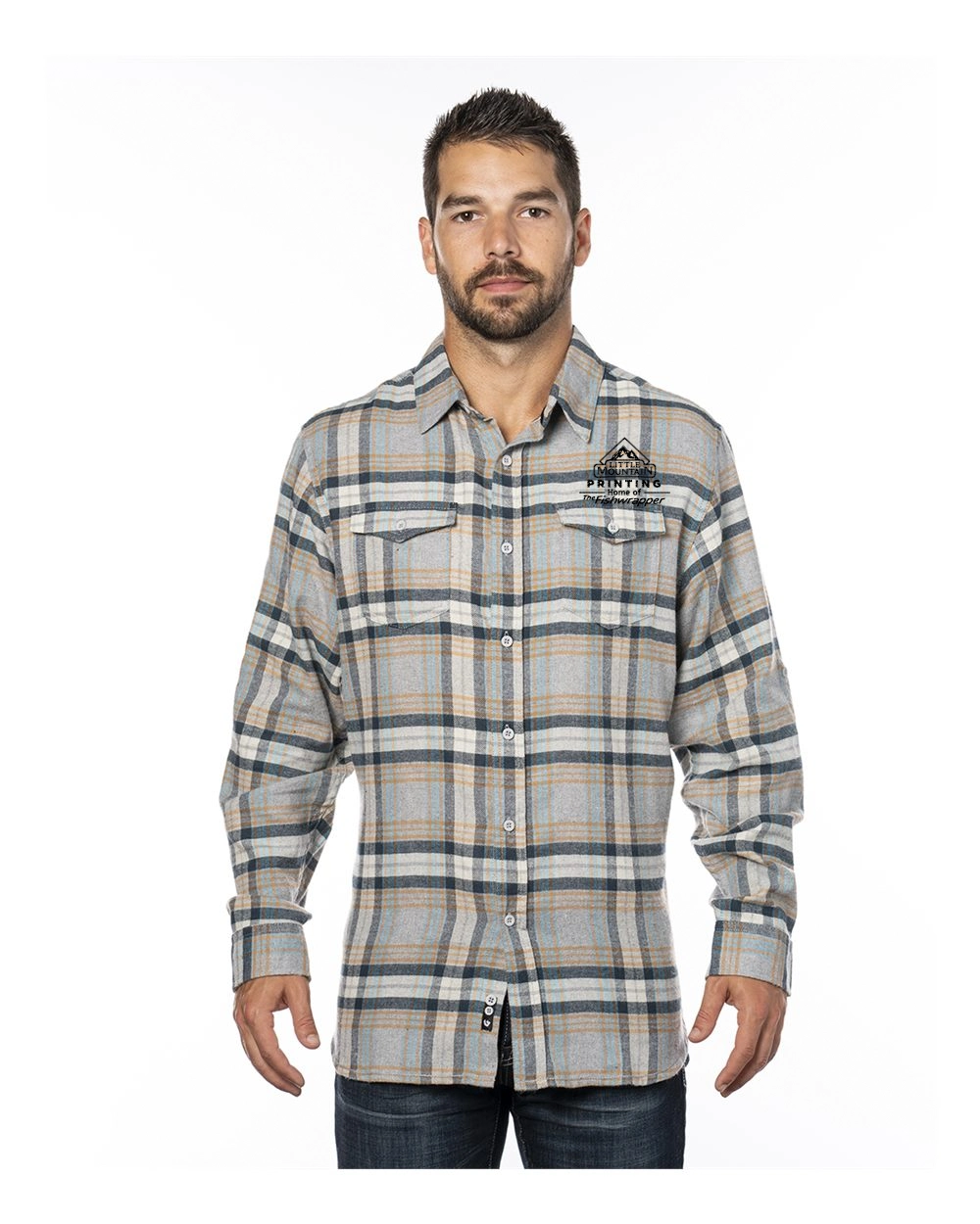 Variant Image for 8210 - Burnside Yarn-Dyed Flannel Shirt - LMP - 1 Color - Black - Website Little Mountain Printing