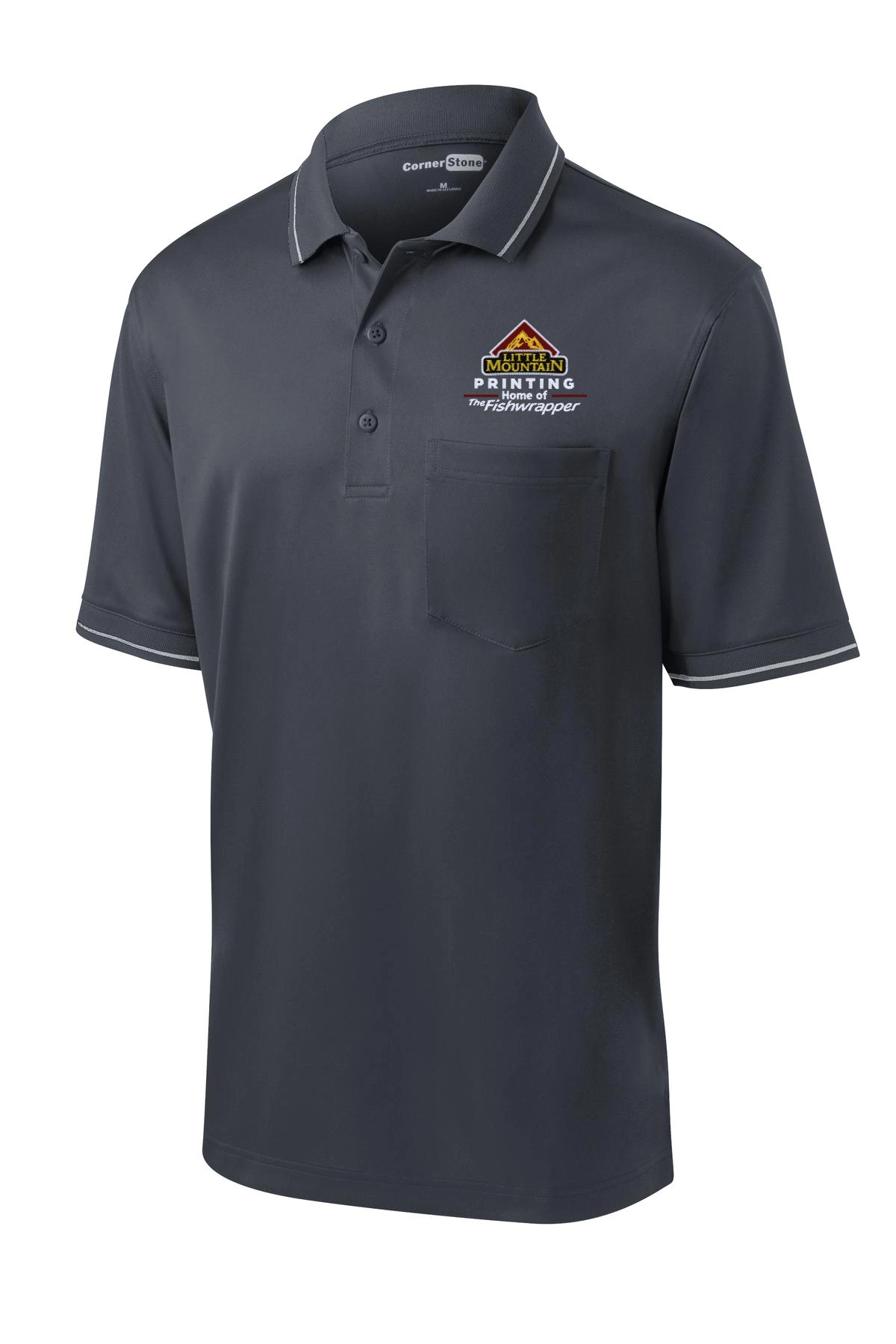 Variant Image for CS415  - CornerStone® Select Snag-Proof Tipped Pocket Polo - LMP - 3 Color - Maroon,White,Gold - Website Little Mountain Printing