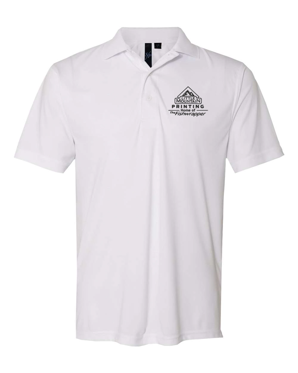 Variant Image for 0100 - Sierra Pacific Value Polyester Polo - LMP - 1 Color - Black - Website Little Mountain Printing