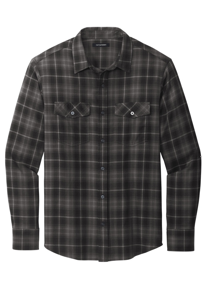 W672 - Port Authority® - Long Sleeve Ombre Plaid Shirt